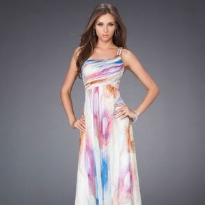 Multi color La Femme Prom Dress Sz. 4